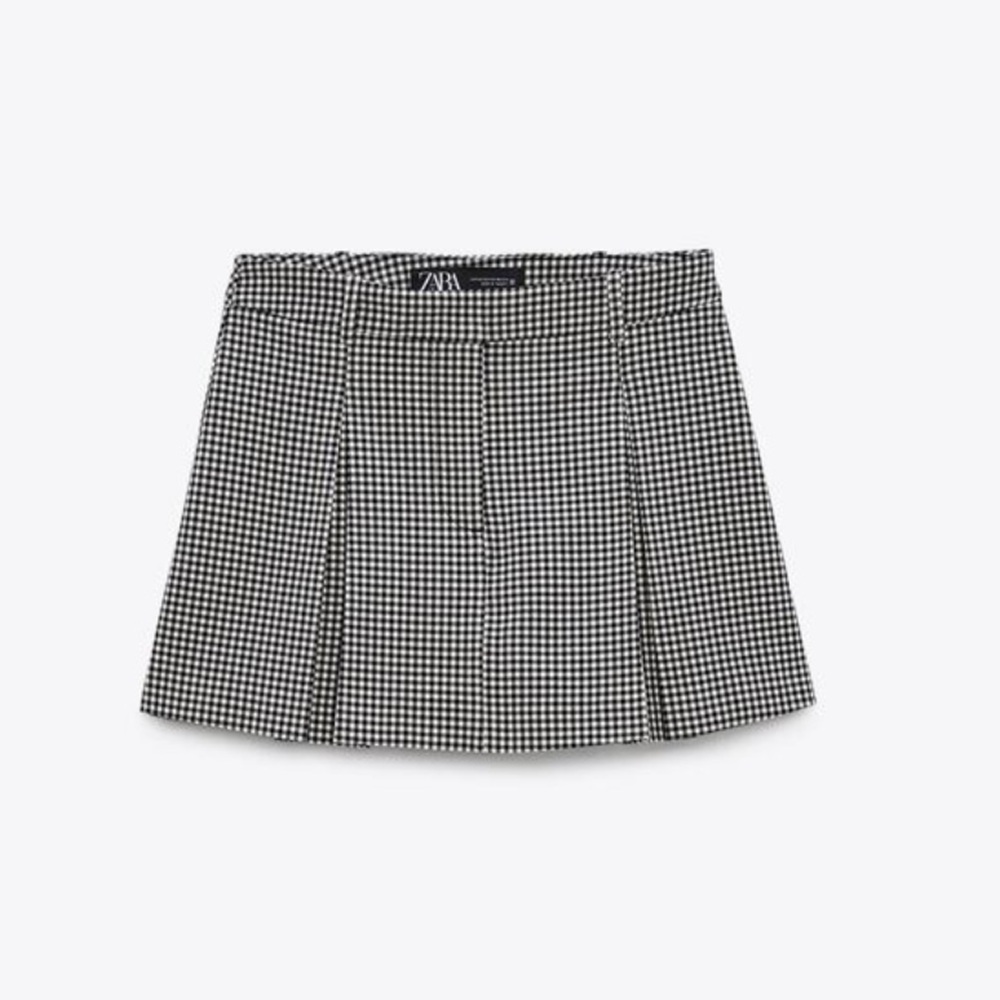 Zara Gingham Skort size L